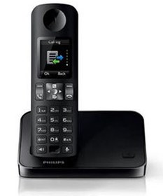 Resim Philips D6001B/38 Dect Telefon (Siyah) 