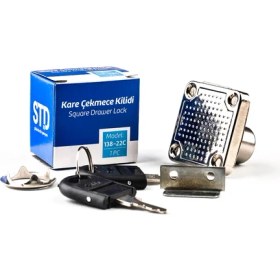 Resim Canex 138-22 mm Çekmece Kilidi Nikel 