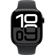 Resim Apple Watch Series 10 Gps 42MM Jet Black Aluminium Case With Black Sport Band - S\u002Fm 