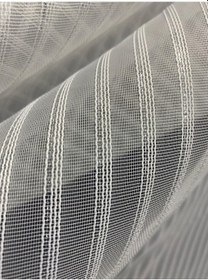 Resim Makarna 350 Model Simli Kırık Beyaz Renk Hazır Dikilmiş Pileli Tül Perde 300 260 Kırık Beyaz 