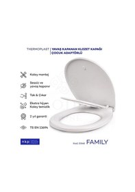 Resim Family C Model Çift Kullanımlı Klozet Kapağı Küçük&büyük Çocuk Ad 