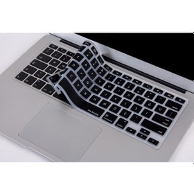 Resim Apple Uyumlu MacBook Air Pro Klavye Koruyucu Türkçe Q Baskılı Us Klavye Silikon Kapak Mavi 