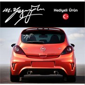 Resim Muhsin Yazıcıoğlu Imzası Sticker Imza Stickeri Rakipsiz Kalite 
