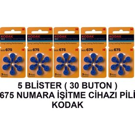 Resim Kodak 675 Numara 5 Paket Kodak Işitme Cihazı Pili 