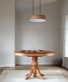 Resim Rika Baba Ayak Oval Açılır Masa 80x120 - Beyaz 