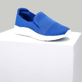 Resim Saks Mavisi Kumaş Kadın Sneaker 