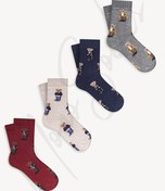 Resim Mono Socks Çocuk 4'lü Teddy Bear Çorap 