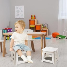 Resim Katlanır Çocuk Sandalyesi - Taşınabilir Hafif Ergonomik Yerden Tasarruflu Sandalye,Açık Hava Kullanımına Uygun Balıkçı Sandalyesi,Çocuklar için Ev, Kreş, Sınıf, Kamp, Plaj ve Piknikte Kullanım 