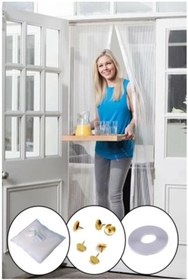 Resim Go İthalat Mıknatıslı Kapı Sinekliği Tül Perde 105 x 205 cm (784) 