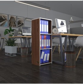 Resim Kenzlife Klasörlük Raflı Almakay Cvz 105 40 30 Kitaplık Ofis Arkalıksız Çok Renkli 