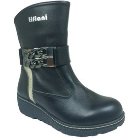 Resim Ortopedika Cici Bebe Kız Çocuk Bot % 100 Deri Ortopedik Anatomik (460077166) Siyah 