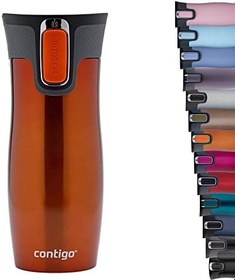 Resim Contigo Westloop Autoseal Termos Bardak 470 mL Turuncu 
