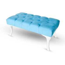Resim Foresta Kapitone Puf Bench Açık Mavi 
