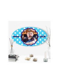 Resim Kişiye Özel Dekoratif Çocuk Duvar Saati - E-97 Çok Renkli 