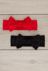 Resim Babygiz El Yapımı Yumuşak Fiyonk Bağlamalı Doğal Pamuklu Penye Bebek Çocuk Kız Bandana ELİT SERİ 