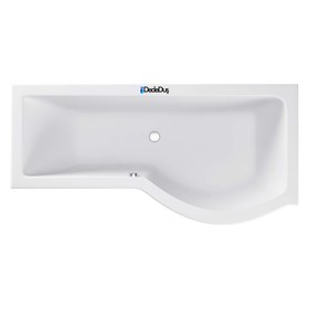 Resim P Tipi Düz Küvet | Jakuzi | Bornova | 170x85 | Mod - 85x170 / Siyah / 1 Kişilik 