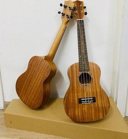 Resim Maun Ağacı Üst Concert Boy Ukulele-Kılıf ve Pena 