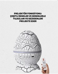 Resim Dinazor Yumurta Gece Lambası Çok Renkli 