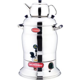 Resim Gri 10L Çay Semaveri 1500W Profesyonel Endüstriyel Kullanım 