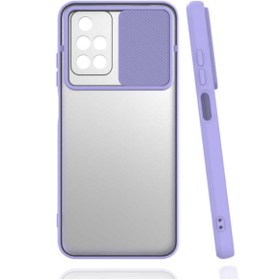 Resim Xiaomi Redmi 10 Kılıf Darbe Emici Kamera Koruyuculu Slatyt Kaydırmalı Lensi Kapak 
