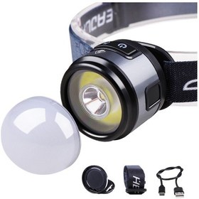 Resim Vkemall Süper Parlak Led Kafa Lambası Açık Hava Şarj Edilebilir El Feneri Kafa Lambası Ş Siyah 