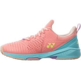 Resim Yonex Sonicage 3 Toprak Kort Pembe Kadın Tenis Ayakkabısı 