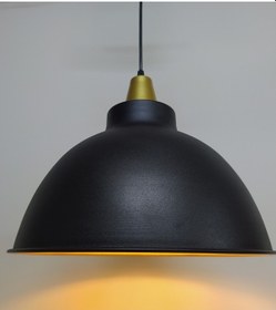 Resim Riolight Retro Siyah Içi Sarı Tekli Metal Sarkıt (538296341) 