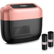 Resim Chuangyinshop Evrensel Araç Çöp Kutusu Saklama Kutusu 2 Rulo Çöp Poşetli Gül Kırmızısı 