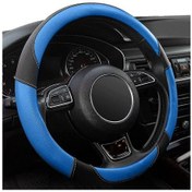 Resim Vkemall Süper İnce Fiber Deri 15 İnçli Araba Kamyon Direksiyon Kılıfı - Soluklanabilir, Kaymazsız, Kokusuz, Güvenli Sürüş İçin Siyah Diğer 