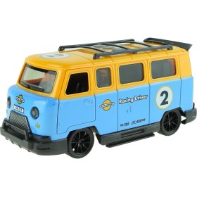 Resim Erzi Oyuncak Minibüs Işıklı Sesli Duman Çıkaran Sürtmeli Minibüs 