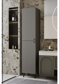 Resim Ramses Çok Amaçlı Dolap - Kiler Dolabı - Banyo Dolabı - Ayakkabılık - Mutfak Dolabı Mdf Gri 