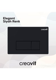 Resim Creavit Arc Mat Siyah Boyalı Kumanda Paneli GP8002.01 Mat Siyah 