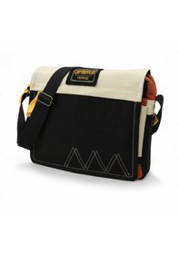 Resim Cappadocia Vintage 4009 Omuz Postacı Siyah Krem 15.6 Laptop Çanta Siyah - Altın 