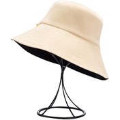 Resim Xiyyadms Çift Taraflı Güneş Şapka, Çıkarılabilir Şeffaf Koruma, Toz Ve Sprey Engeli, Balıkçılık Plaj için, M1902-5 Siyah/krem Bej 