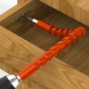 Resim 1 adet Elektrikli Matkap Universal Eklem, Turuncu, Universal Yumuşak Mil, Elektrikli Tornavida Matkap Uzatma Tutucu, El Matkabı Bağlantı Çubuğu, Çok Fonksiyonlu Esnek Matkap Ucu Tutucu 