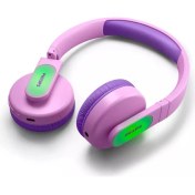 Resim Philips TAK4206PK Kablosuz Kulak Üstü Çocuk Kulaklığı (Mikrofonlu) – Pembe 