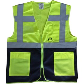 Resim Ennalbur Yönetici Ikaz Yeleği Sarı/lacivert Xl Beden 
