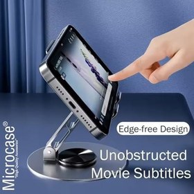 Resim Microcase 360 Döner Başlıklı ve Görüş Açısı Ayarlanabilir Metal Telefon Standı Gri AL5341 