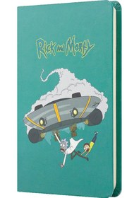 Resim Mabbels Sert Kapak Lastikli Mini Defter Rick And Morty Turkuaz 80 Yp 9x14 Dft-388364 Çok Renkli 