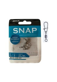 Resim Bkk Duolock Snap Swivel-51 Klipsli Fırdöndü No:0 5'lipaket 