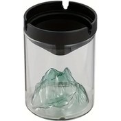 Resim Chuangyinshop Green Rüzgar Geçirmez Cam Kül Tablası U Şeklinde Tasarım Ev Ofis Araç İçin 