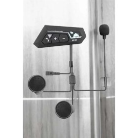 Resim MiraLive Interkom Intercom Kask Kulaklık BT22 Bluetooth Motosiklet Kulaklık 5.0 Bluetooth 
