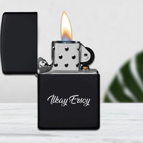 Resim Kişiye Özel Zippo Çakmak, İsim Yazılı Çakmak, İsimli Çakmak, 