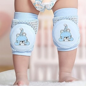 Resim 2 adet Küçük Çocuk Dizlikları Yürüyüş ve Kocaman için - Hafif, Nefes Alabilen ve Serin Yazlık Patella Yastıkları Açık Mavi, Mint Yeşil ve Bej Renklerde - Dayanıklı Polyester Malzeme, Gençler İçin Mükemmel 