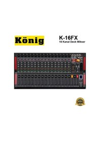 Resim König K-16Fx 16 Kanal Deck Mikser. 