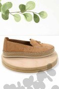 Resim Bambi Taba Süet Hakiki Deri Kadın Espadril K01300305502 