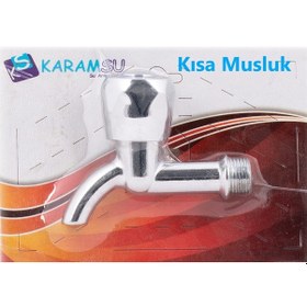 Resim Kısa Musluk. Uzun Musluk. Çamaşır Musluğu Karamsu Kısa Musluk 