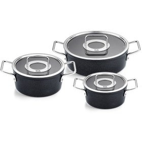 Resim Fissler Adamant Cam Kapak 6 Parça Tencere Seti 