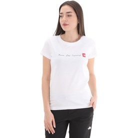 Resim The North Face W S-S Neverstopexploring Tee-Eu Kadın T-Shirt Beyaz 