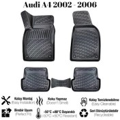 Resim Audi A4 2002 2003 2004 2005 2006 İle Uyumlu Araca Özel 3d Havuzlu Paspas Takımı A+ Kalite 1 Adet 